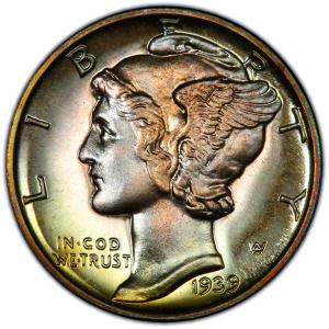 Silver Mercury Dime