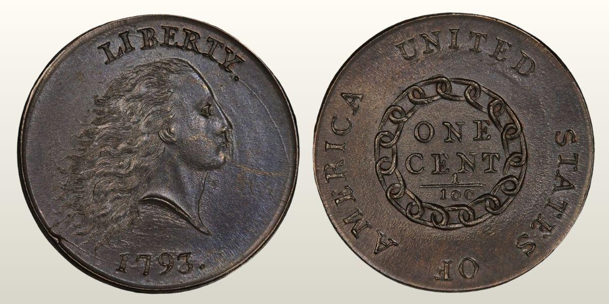 1793 Chain Cent &ldquo;With Periods&rdquo; Variety