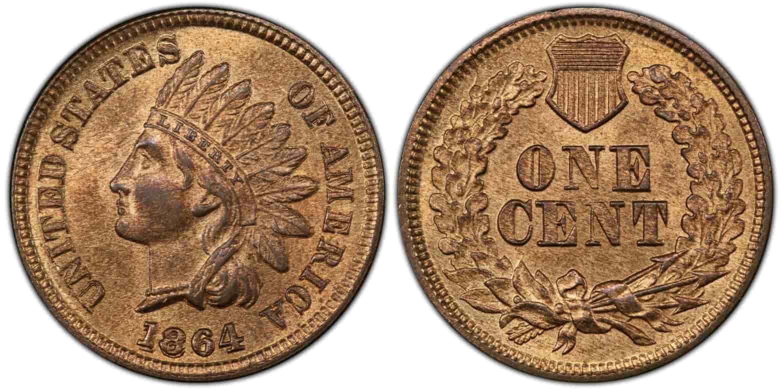 The highest recorded auction price for an 1864 Indian Head Penny with the "L" on the ribbon variety is approximately $92,000.