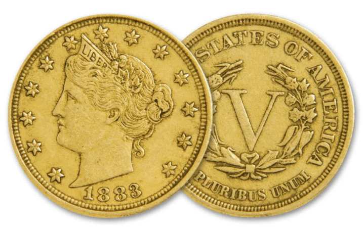 1883 Racketeer Nickel - Gold Plated