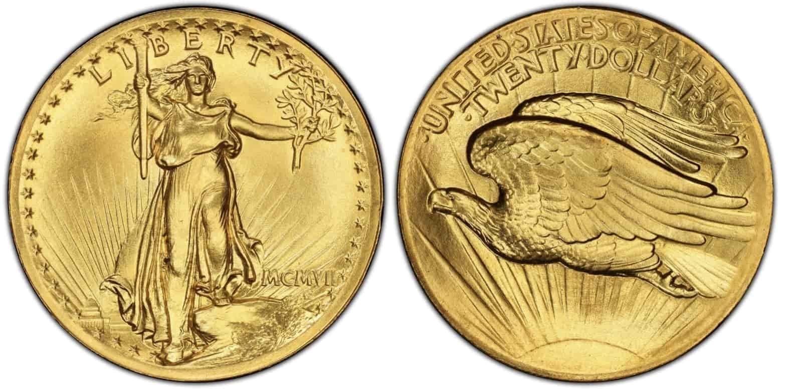 1907 Ultra High Relief Proof with Lettered Edge