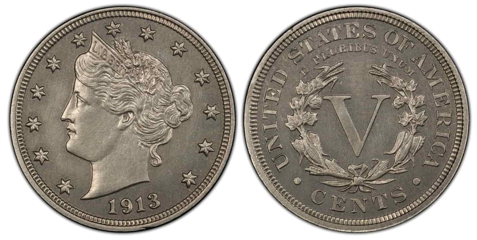 1913 Nickel with Cents