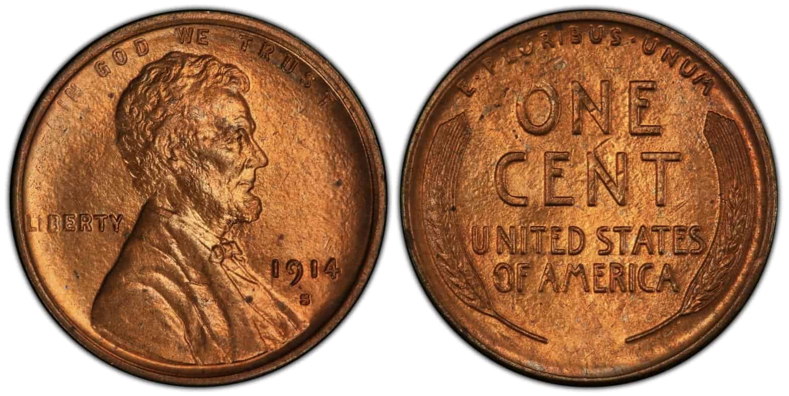 The highest recorded auction price for a 1914-S Lincoln Penny is approximately $330,000