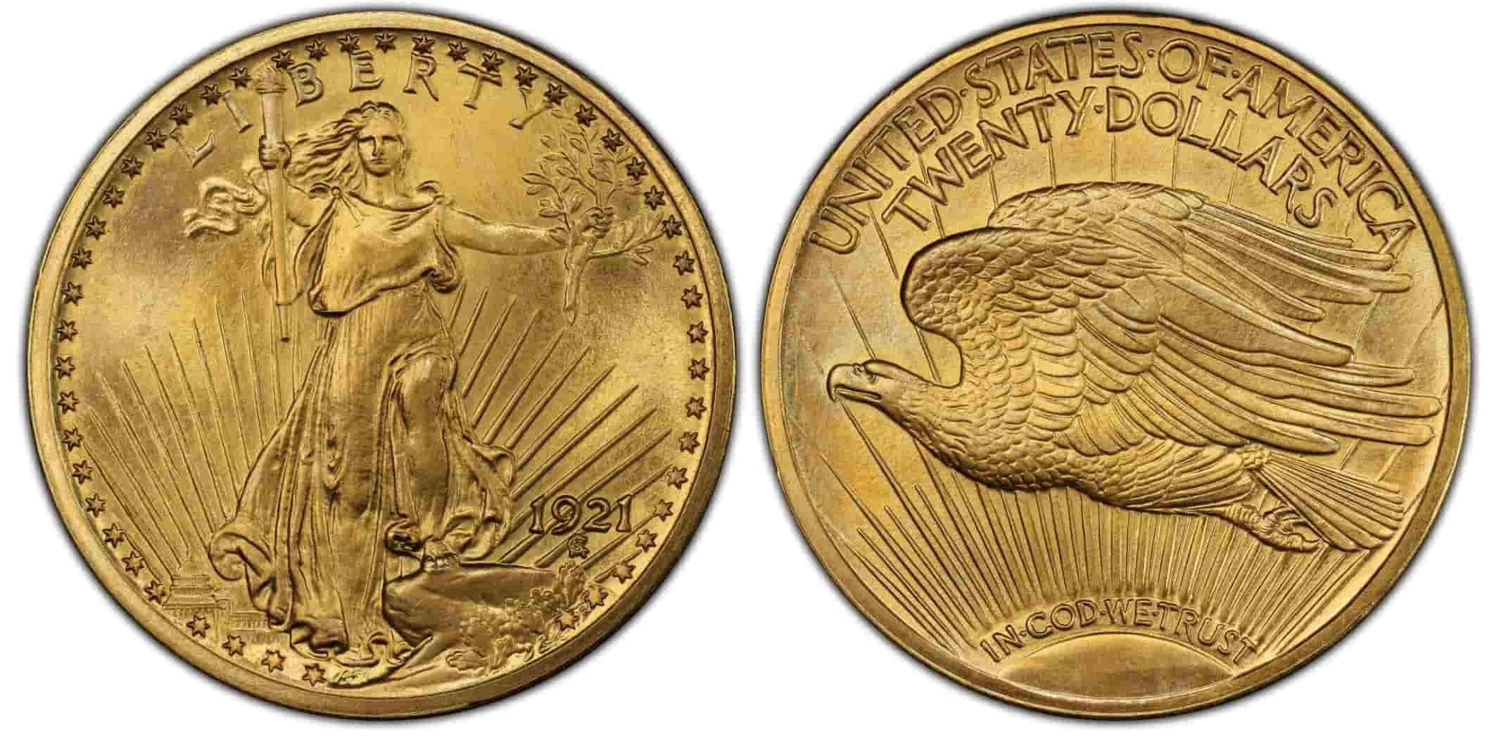 1921 Satin Proof Saint-Gaudens Double Eagle