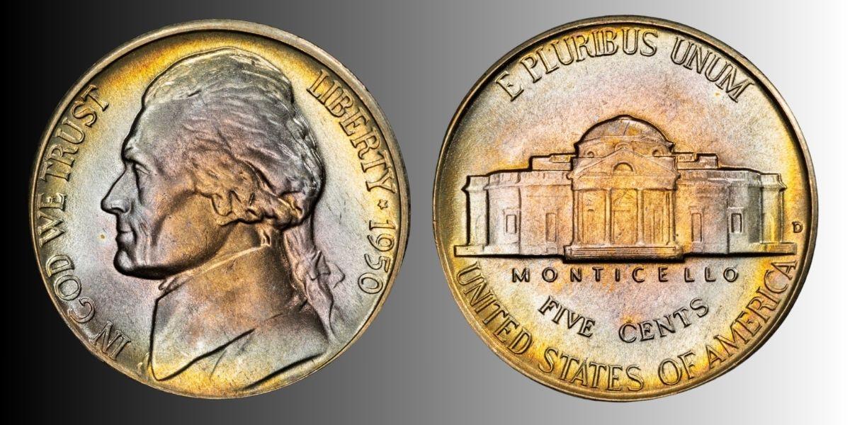 1950-D Jefferson Nickel
