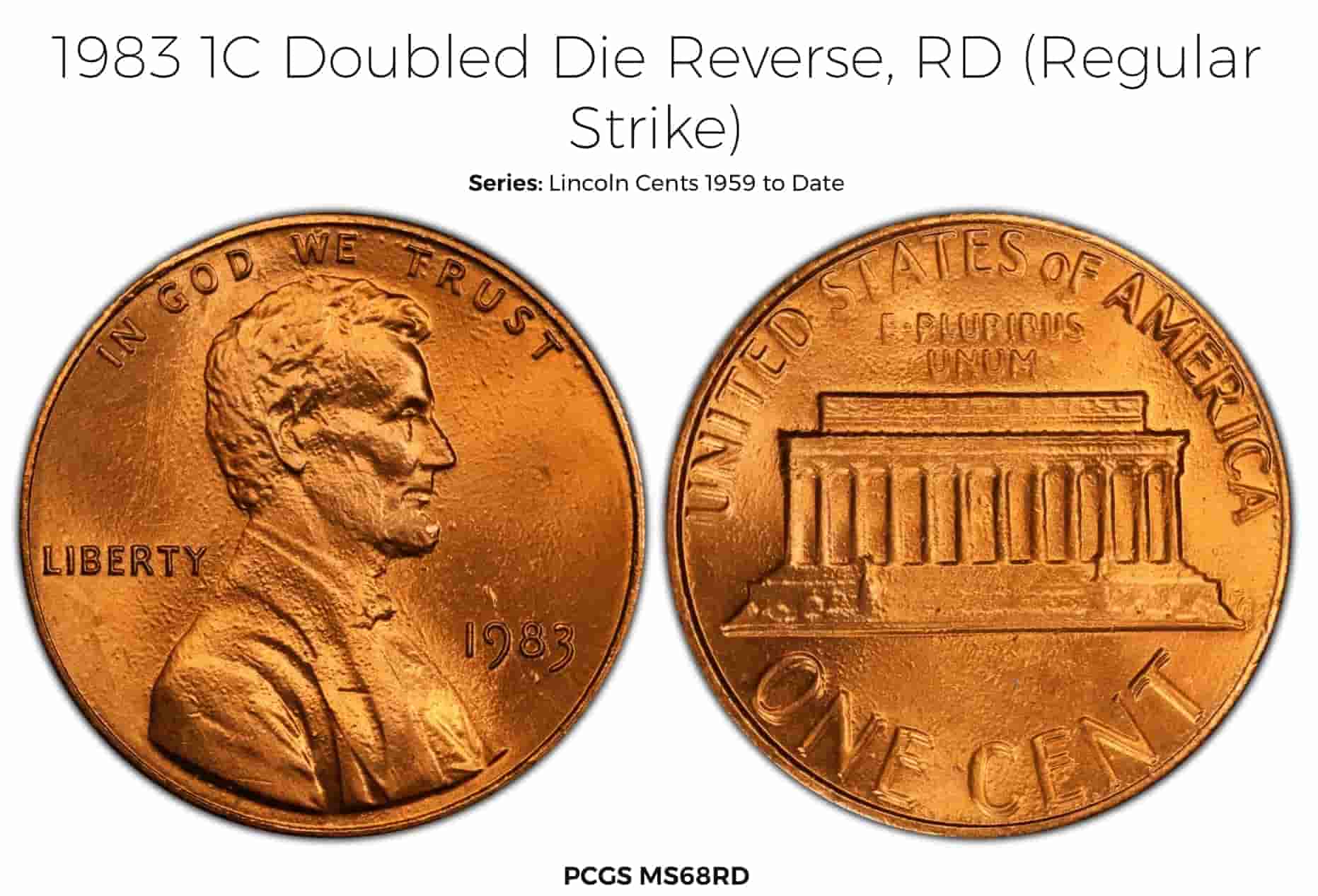 1983-P Doubled Die Reverse