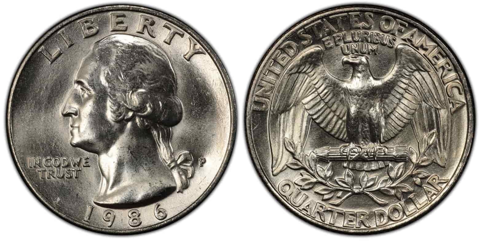 1986-P Washington Quarter