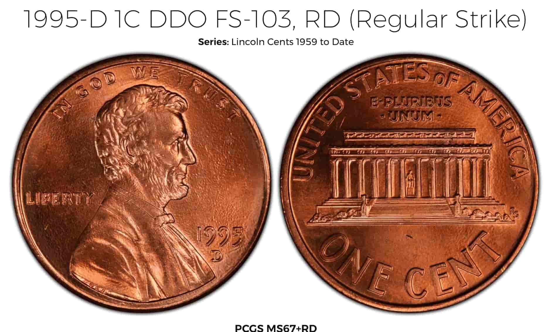 1995 D DDO Lincoln Cent