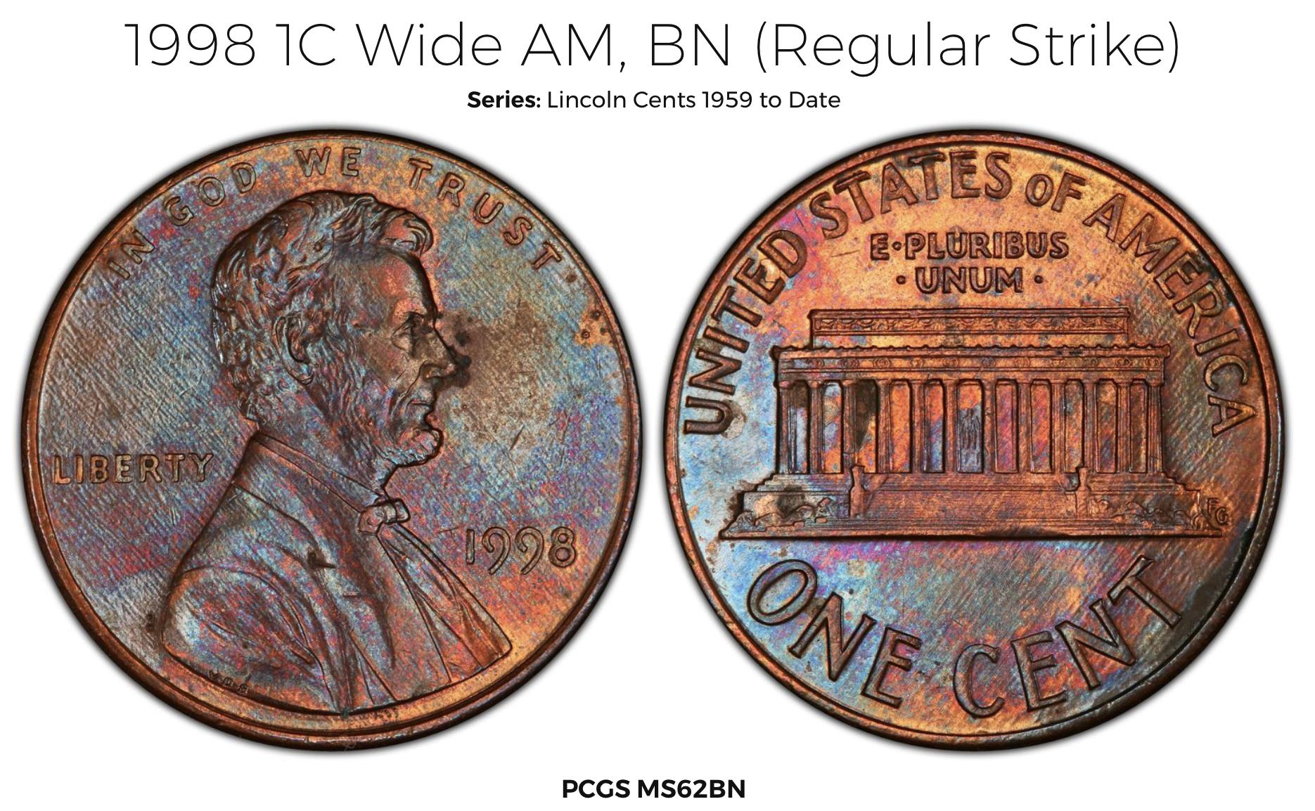 1998-P Wide AM Lincoln cent value