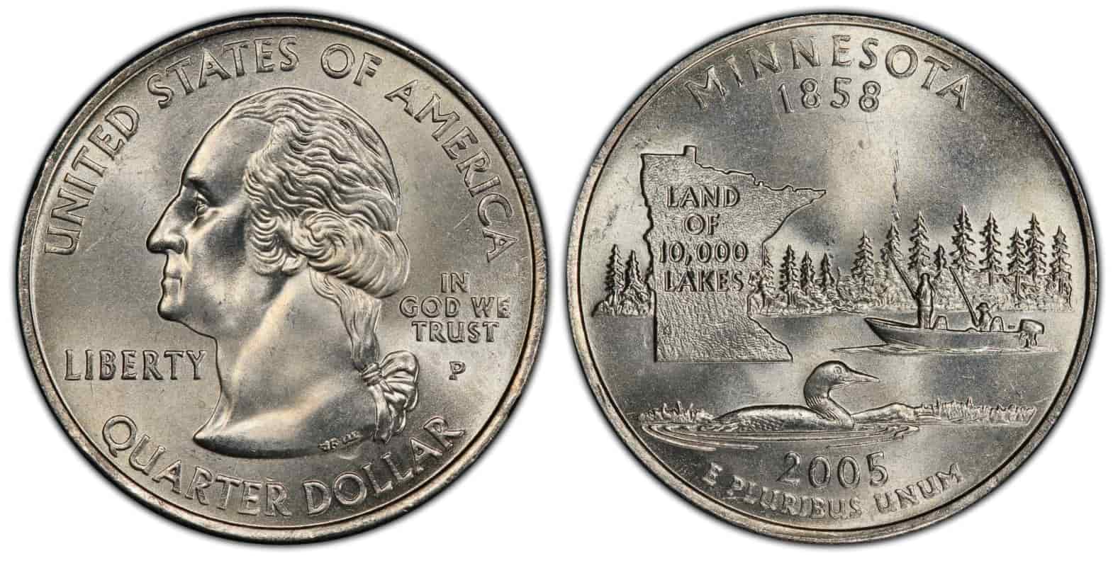 2005-P Minnesota Quarter with Extra Tree Mint Error