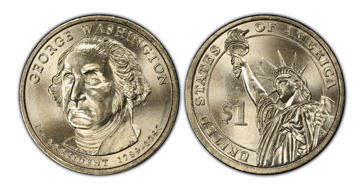 2007-P George Washington Presidential Dollar