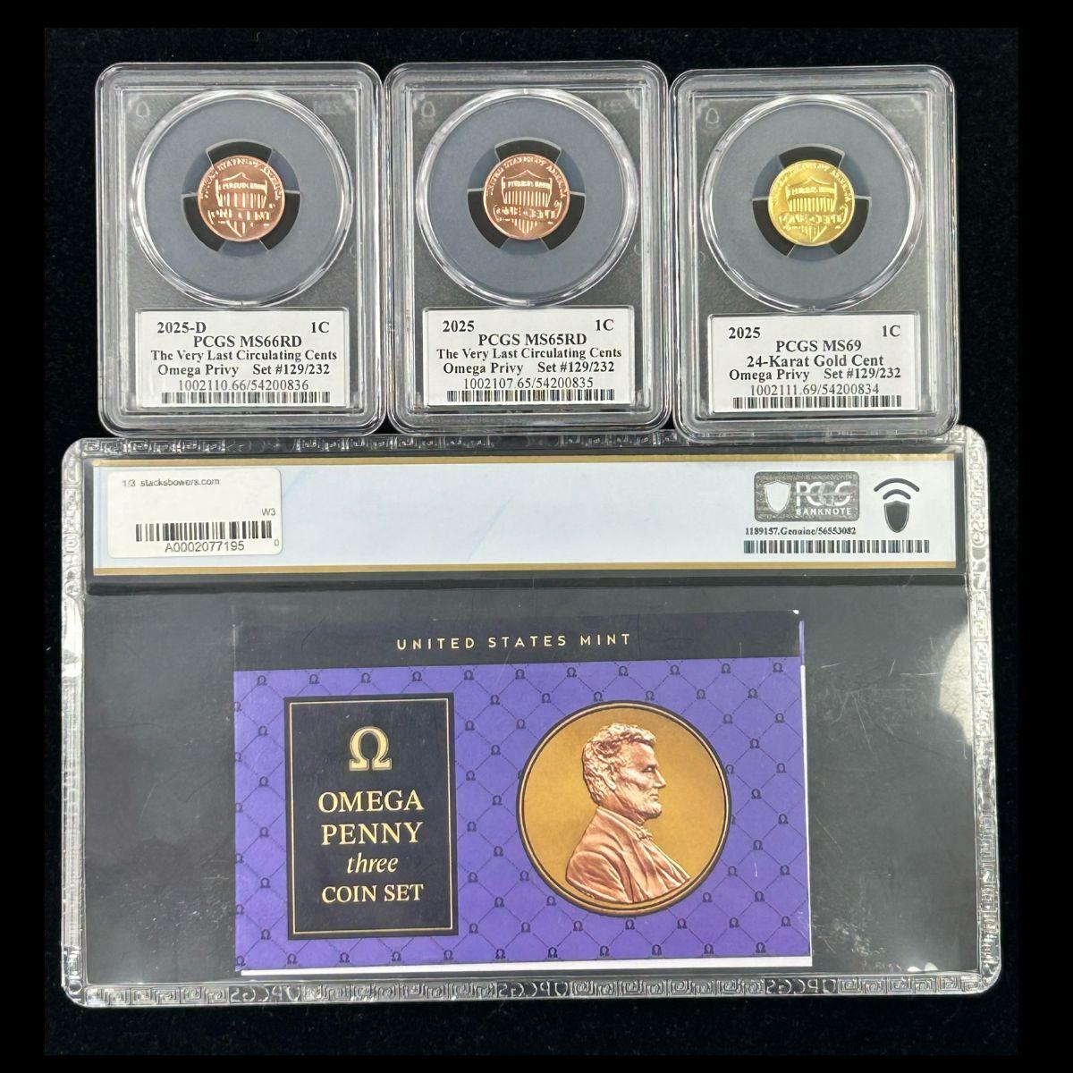 Lincoln Penny With Omega Privy Set