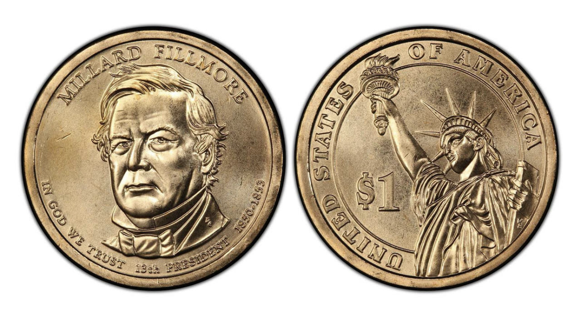 2010-D Millard Fillmore Presidential Dollar