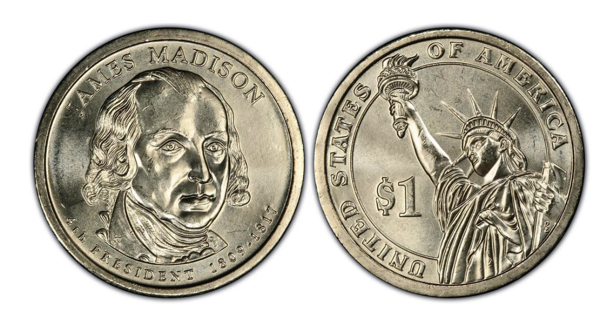 2007-D James Madison Presidential Dollar