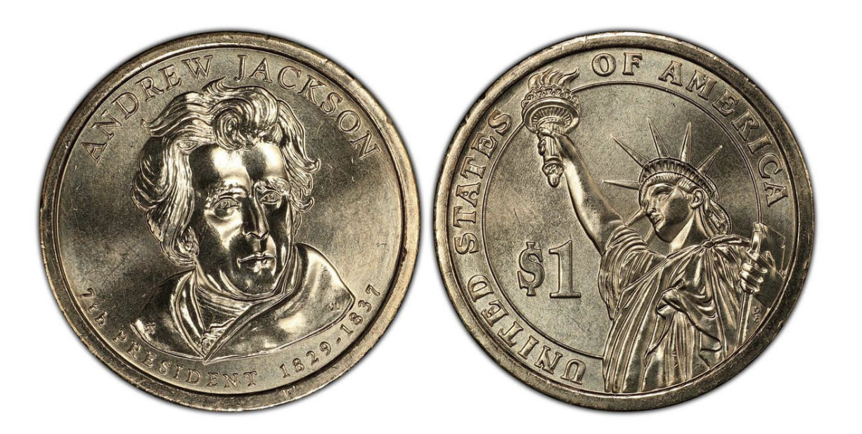 2008-D Andrew Jackson Presidential Dollar