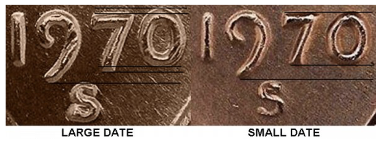 1970-S Small Date High 7 Lincoln cent