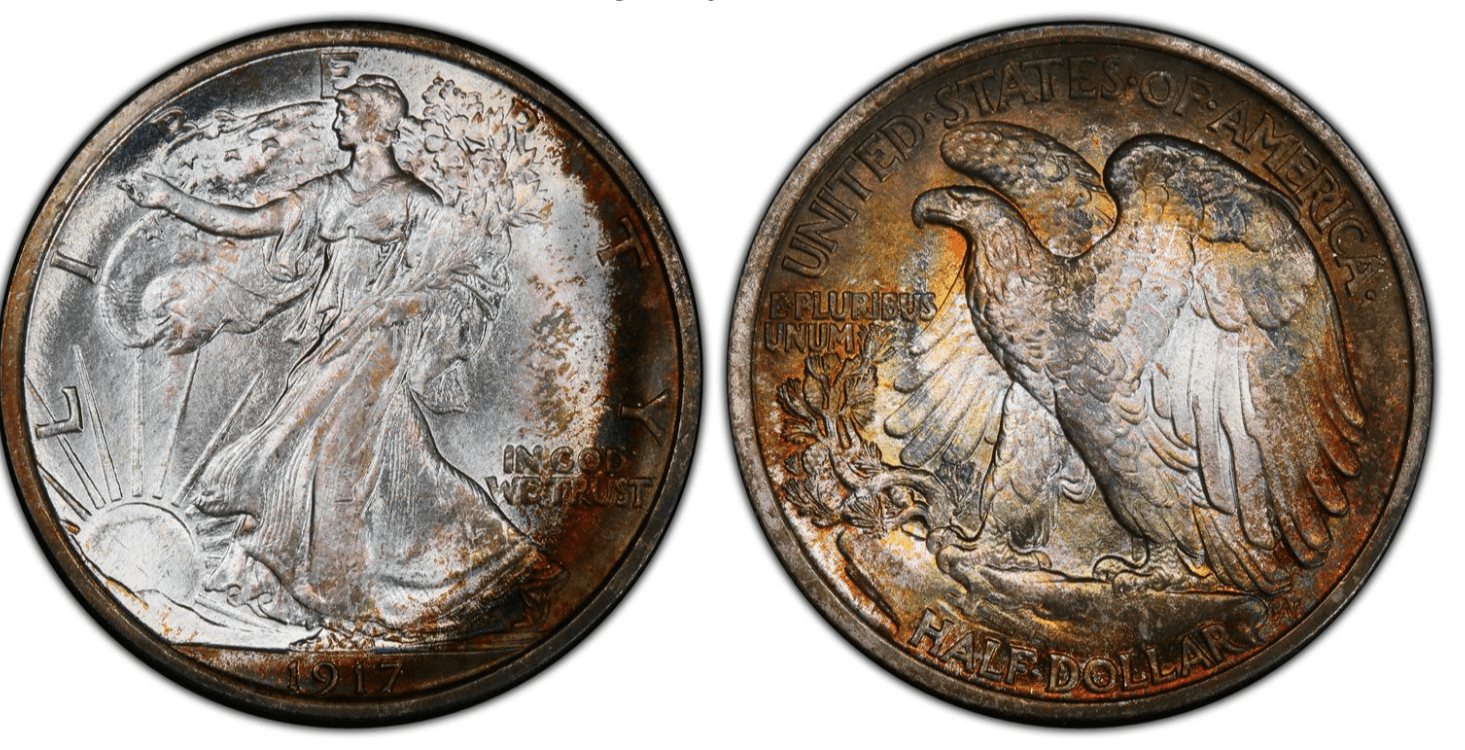 Walking liberty half dollar